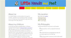 Desktop Screenshot of littlehandsandfeet.com