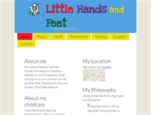 Tablet Screenshot of littlehandsandfeet.com